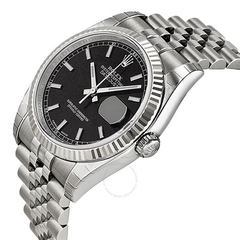 rolex datejust 32 black dial